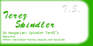 terez spindler business card